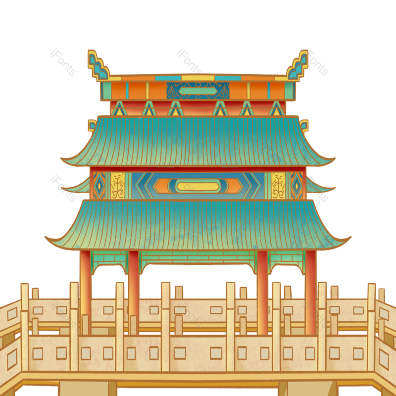 古代建筑图片,古建筑元素,PNG,免抠素材